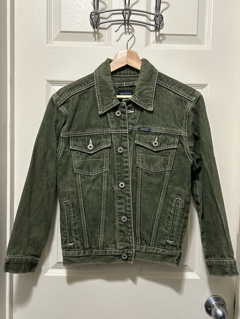Nautica Olive Denim Jacket S/M